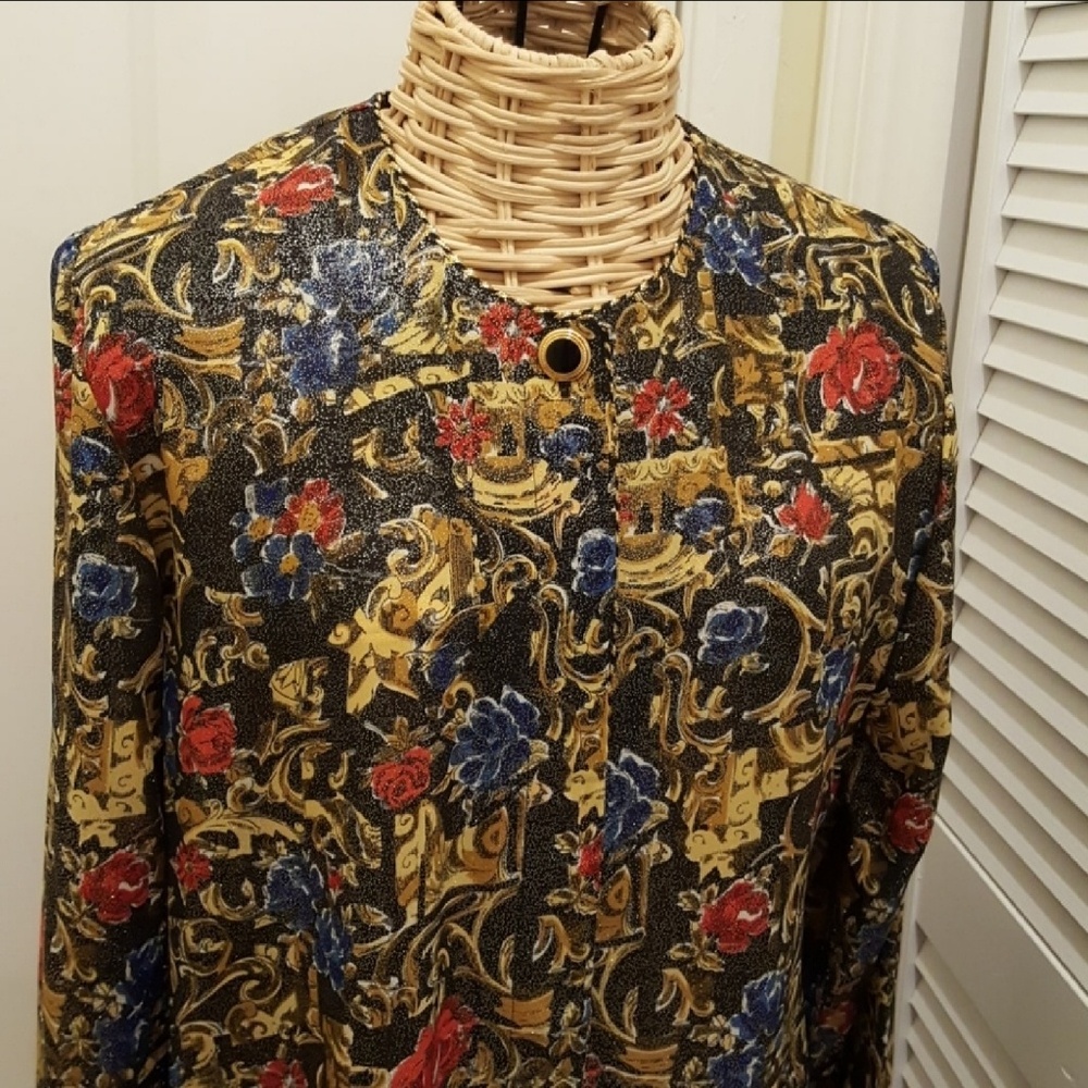 NEW! Shimmering Blouse Button down